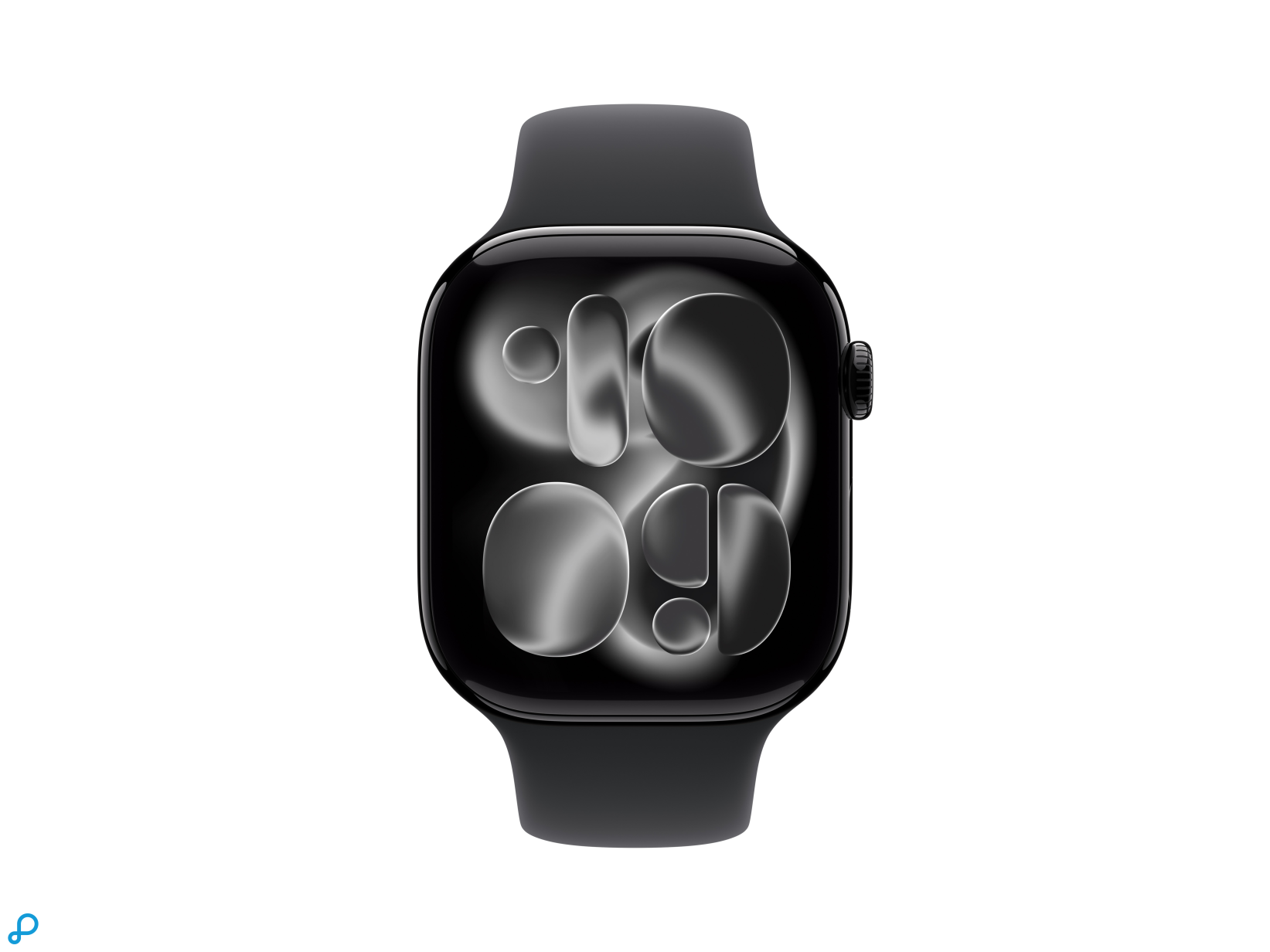 Apple Watch Series 11 GPS 46mm Jet Black Aluminium Case with Black Sport Band - S/M-1