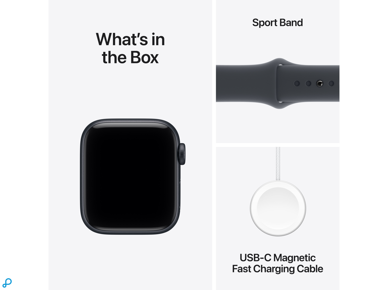 Apple Watch SE 3 GPS 40mm Midnight Aluminium Case with Midnight Sport Band - M/L-7