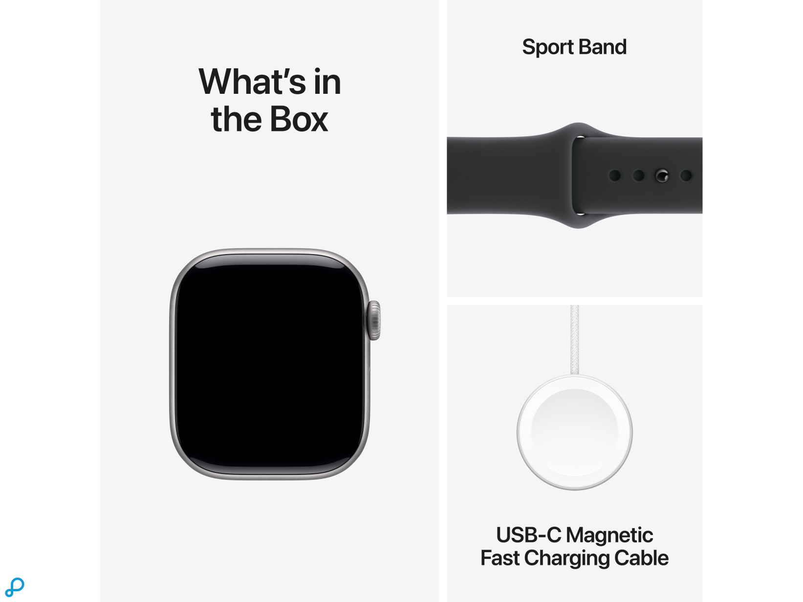 Apple Watch Series 11 GPS + Cellular 42mm Space Grey Aluminium Case with Black Sport Band - S/M-7