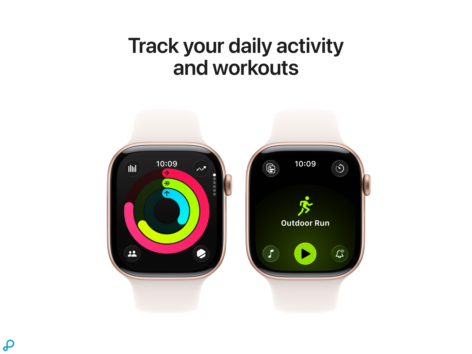 Apple Watch Series 11 GPS + Cellular 46mm Rose Gold Aluminium Case with Light Blush Sport Band - S/M-3