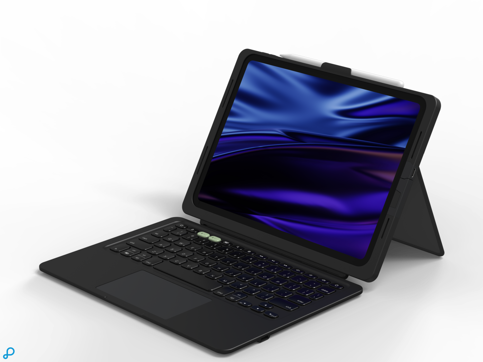 ZAGG Pro Keys 2 Connect Voor Apple iPad Air 13" (M2) Zwart Qwerty UK-2