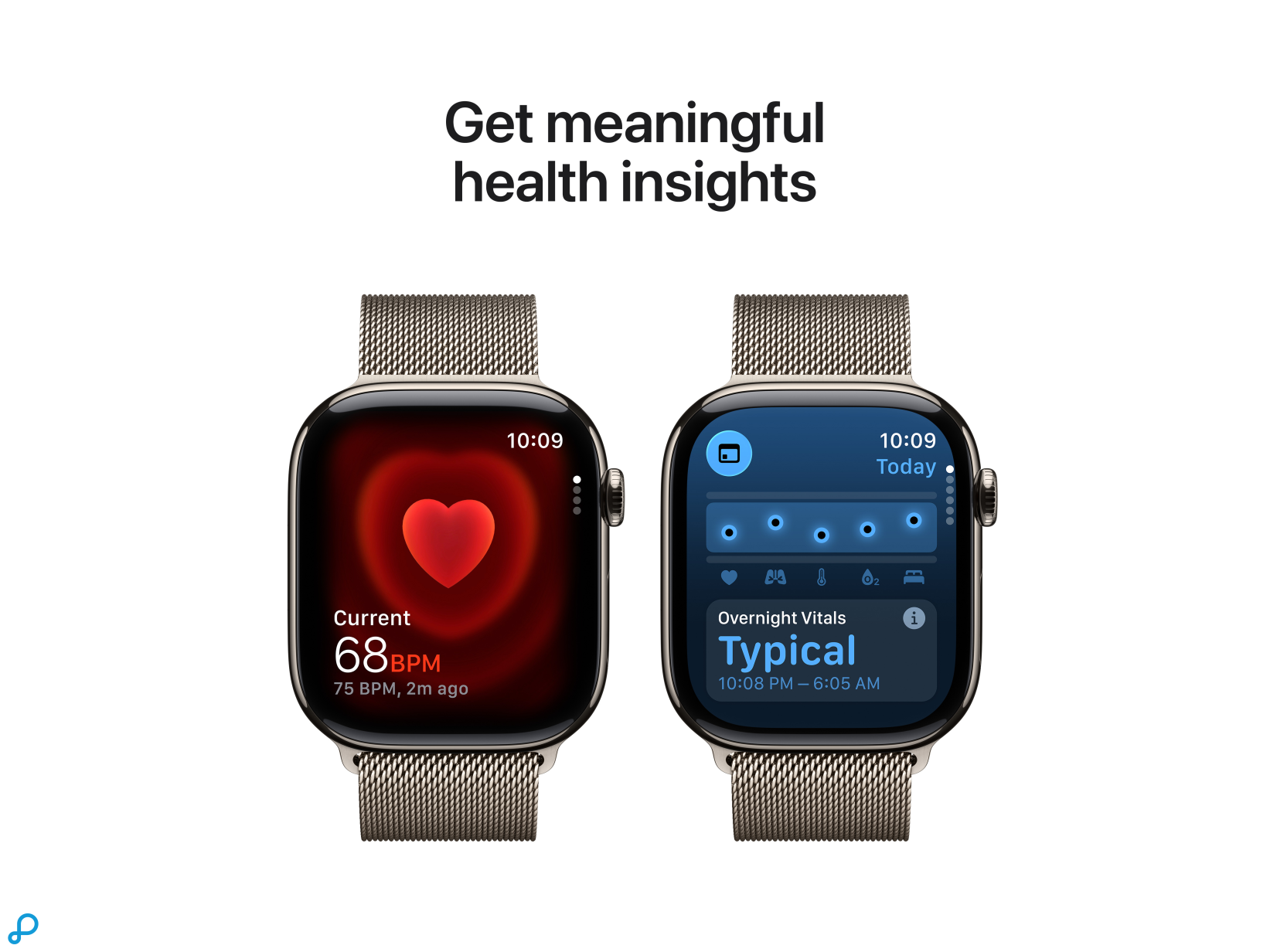 Apple Watch Series 11 GPS + Cellular 46mm Natural Titanium Case with Natural Milanese Loop - S/M-4