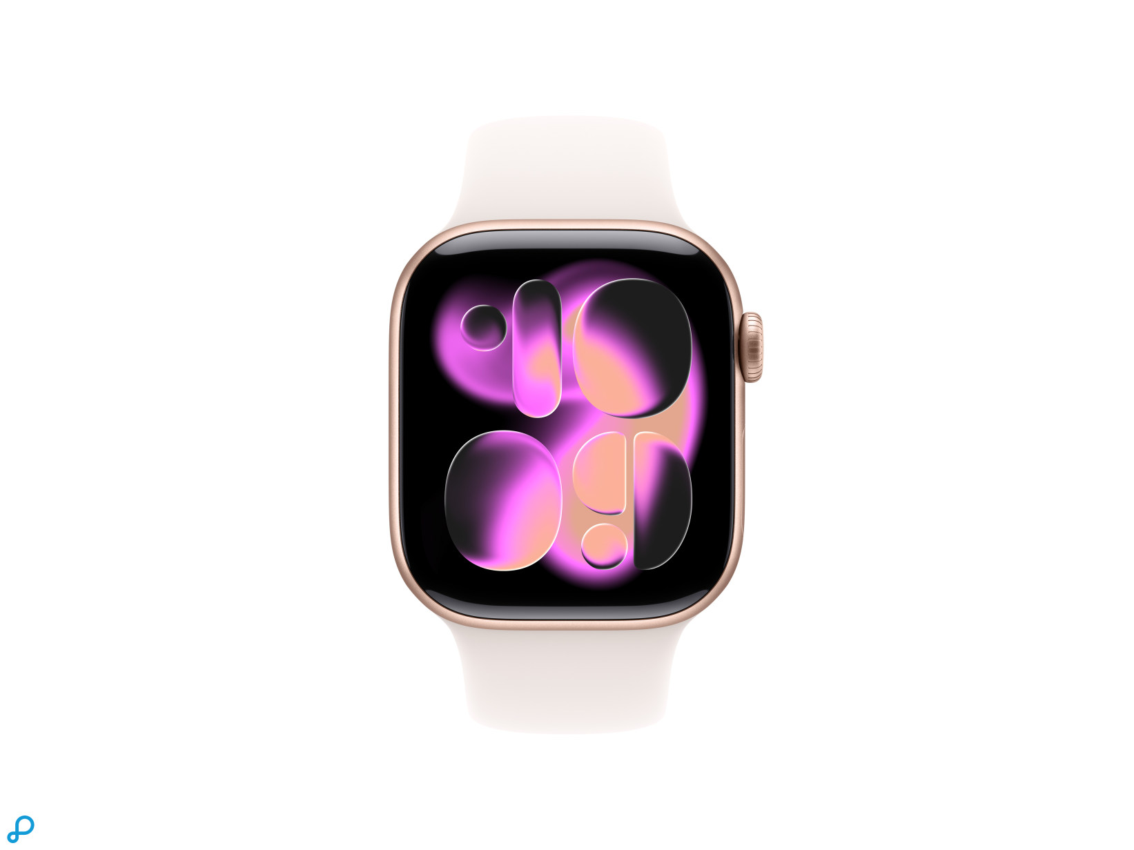 Apple Watch Series 11 GPS 42mm Rose Gold Aluminium Case with Light Blush Sport Band - S/M-1