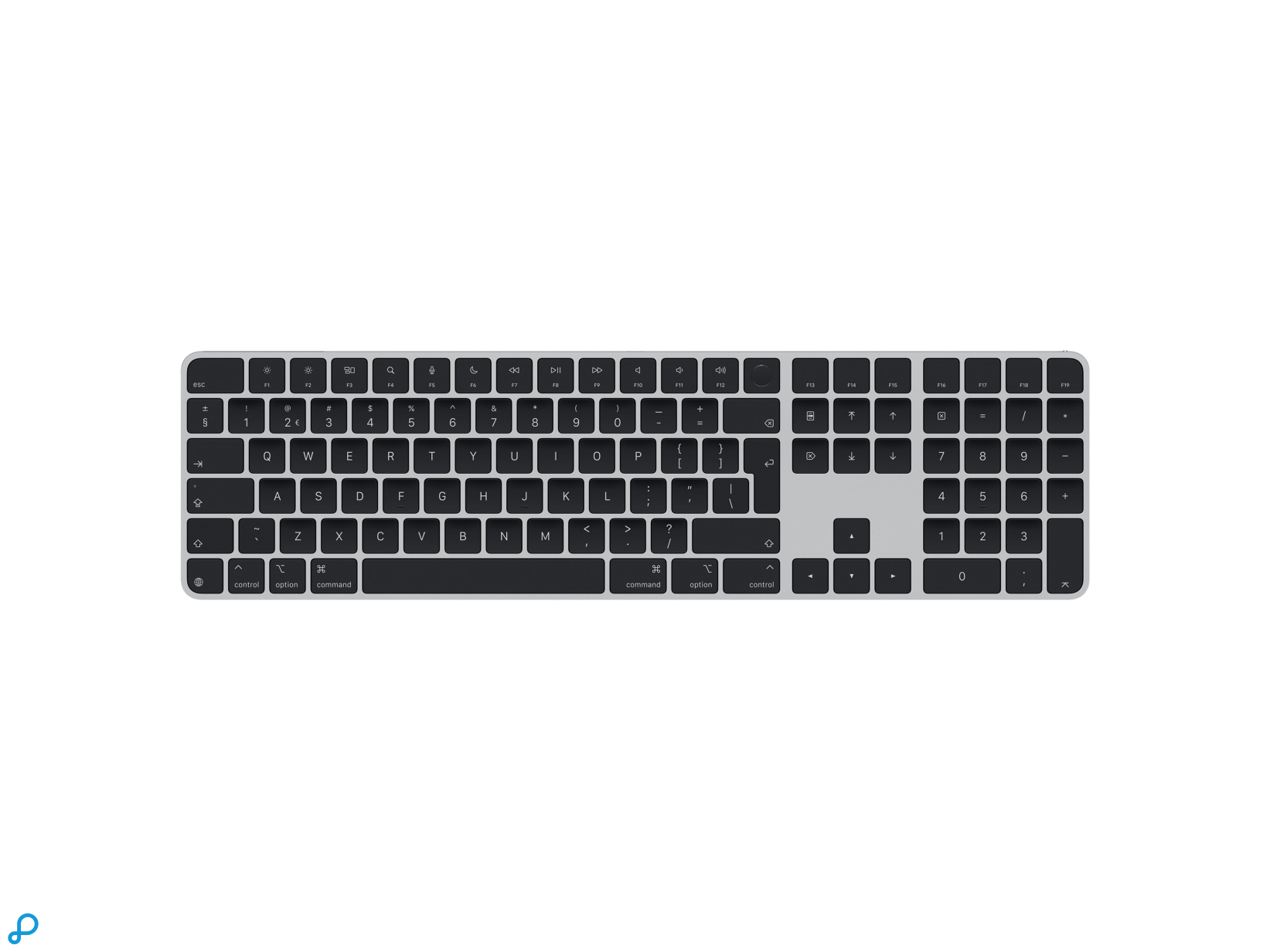 Magic Keyboard met Touch ID en Numeric Keypad IE voor Mac modellen met Apple silicon - Internationaal Engels - Zwart-0