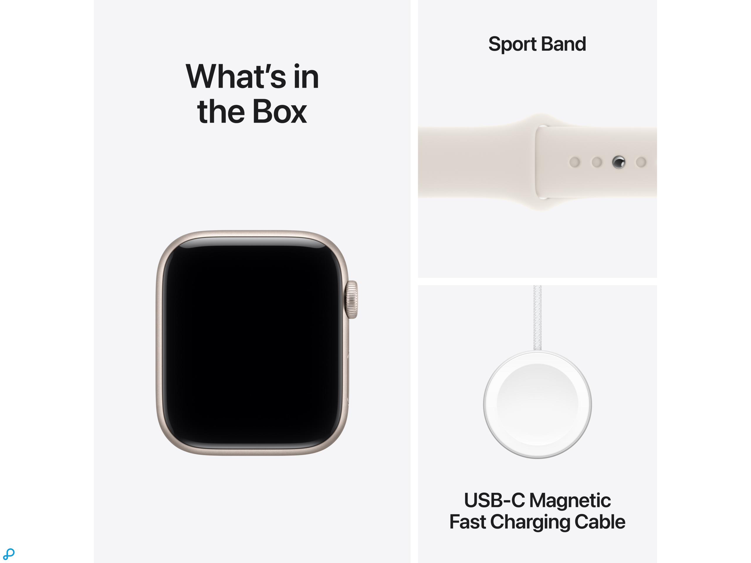 Apple Watch SE 3 GPS + Cellular 44mm Starlight Aluminium Case with Starlight Sport Band - S/M-7