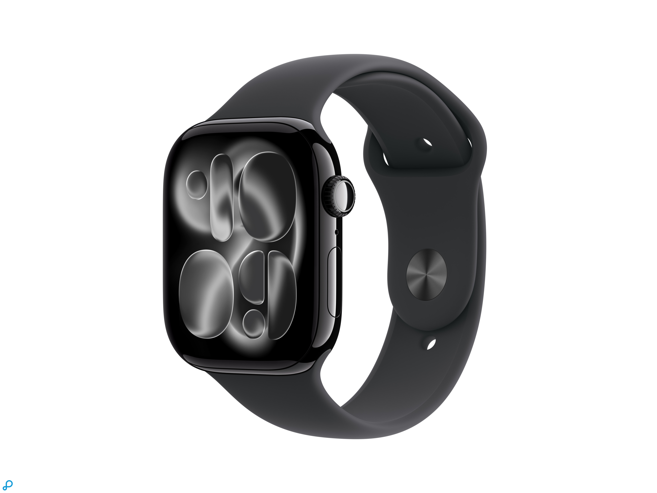Apple Watch Series 11 GPS 46mm Jet Black Aluminium Case with Black Sport Band - S/M-0