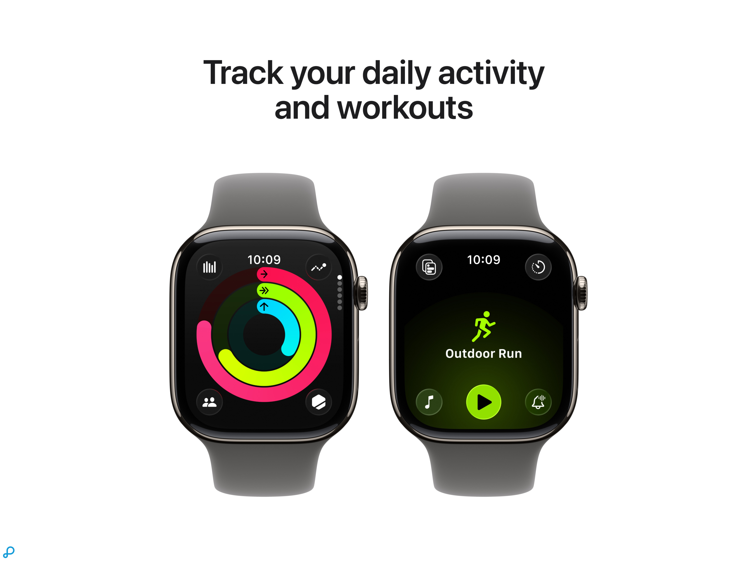 Apple Watch Series 11 GPS + Cellular 46mm Natural Titanium Case with Stone Grey Sport Band - M/L-3