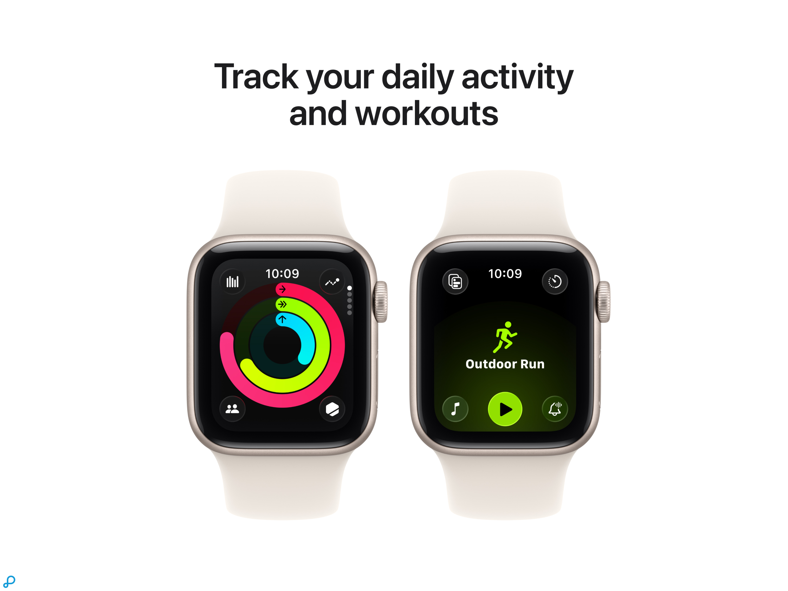 Apple Watch SE 3 GPS + Cellular 40mm Starlight Aluminium Case with Starlight Sport Band - S/M-5