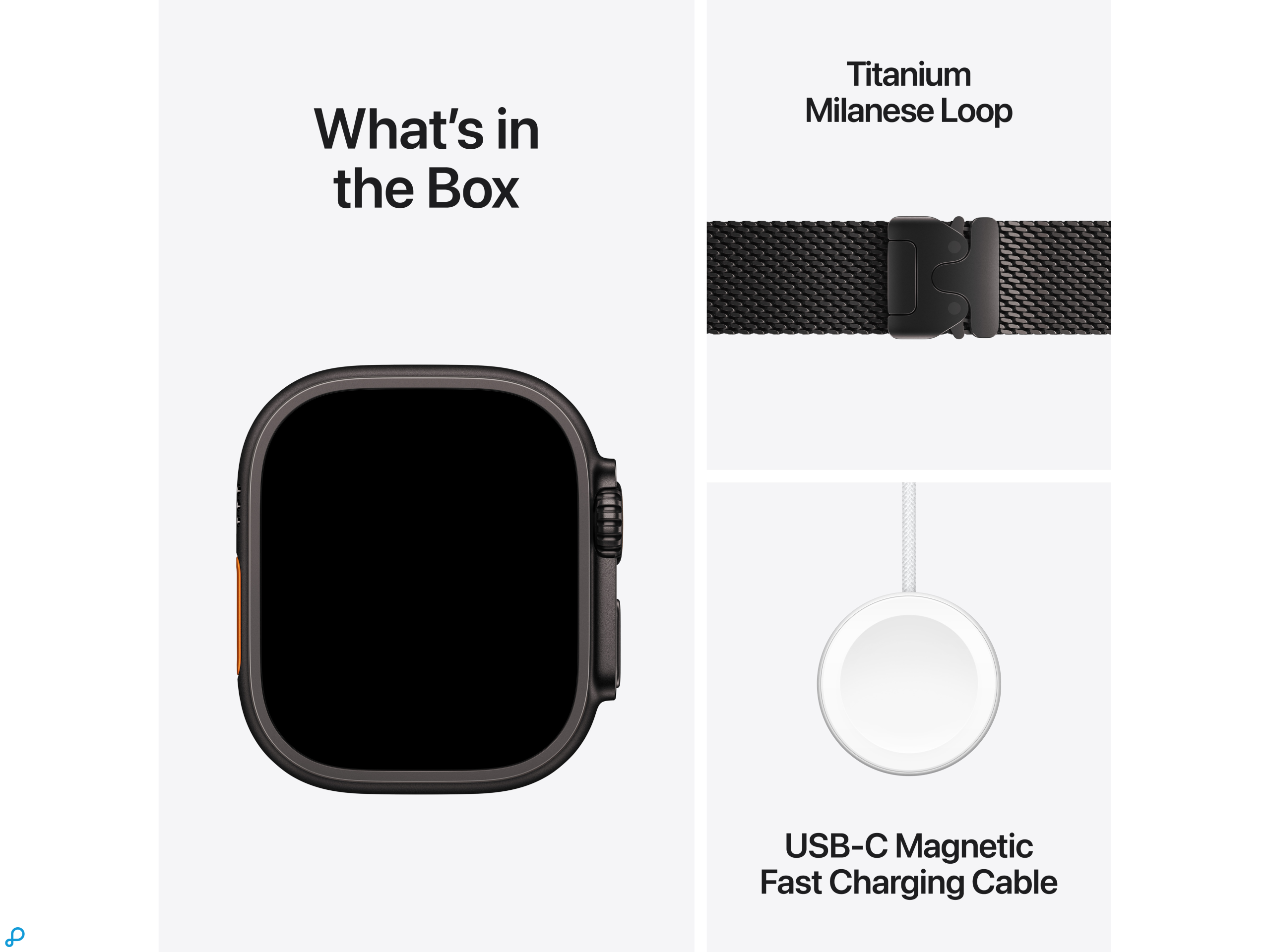 Apple Watch Ultra 3 GPS + Cellular 49mm Black Titanium Case with Black Titanium Milanese Loop - Medium-7