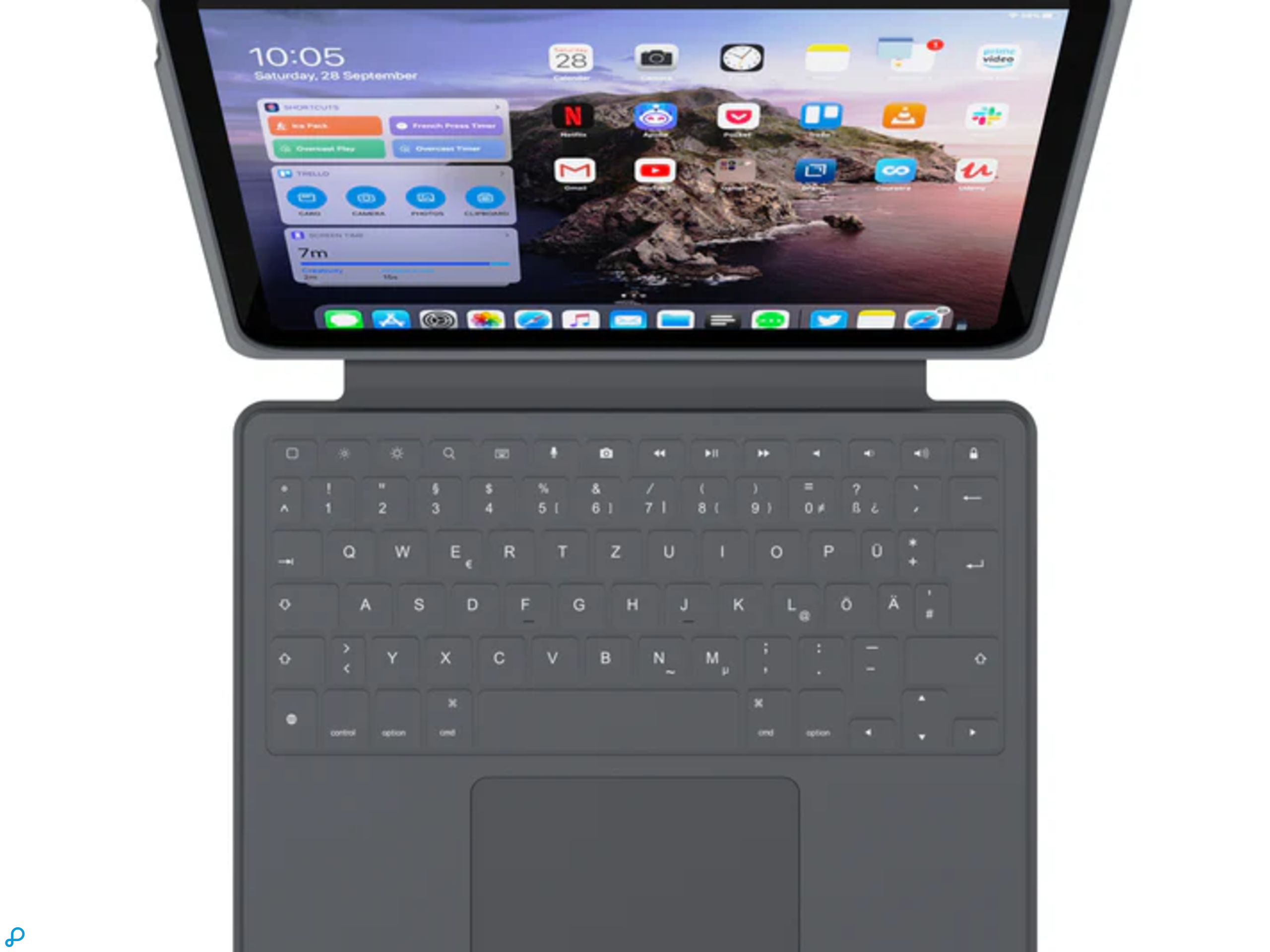 Deqster Smart Rugged Keyboardcase Voor Apple iPad 10th/11th Gen Zwart Qwerty UK-1