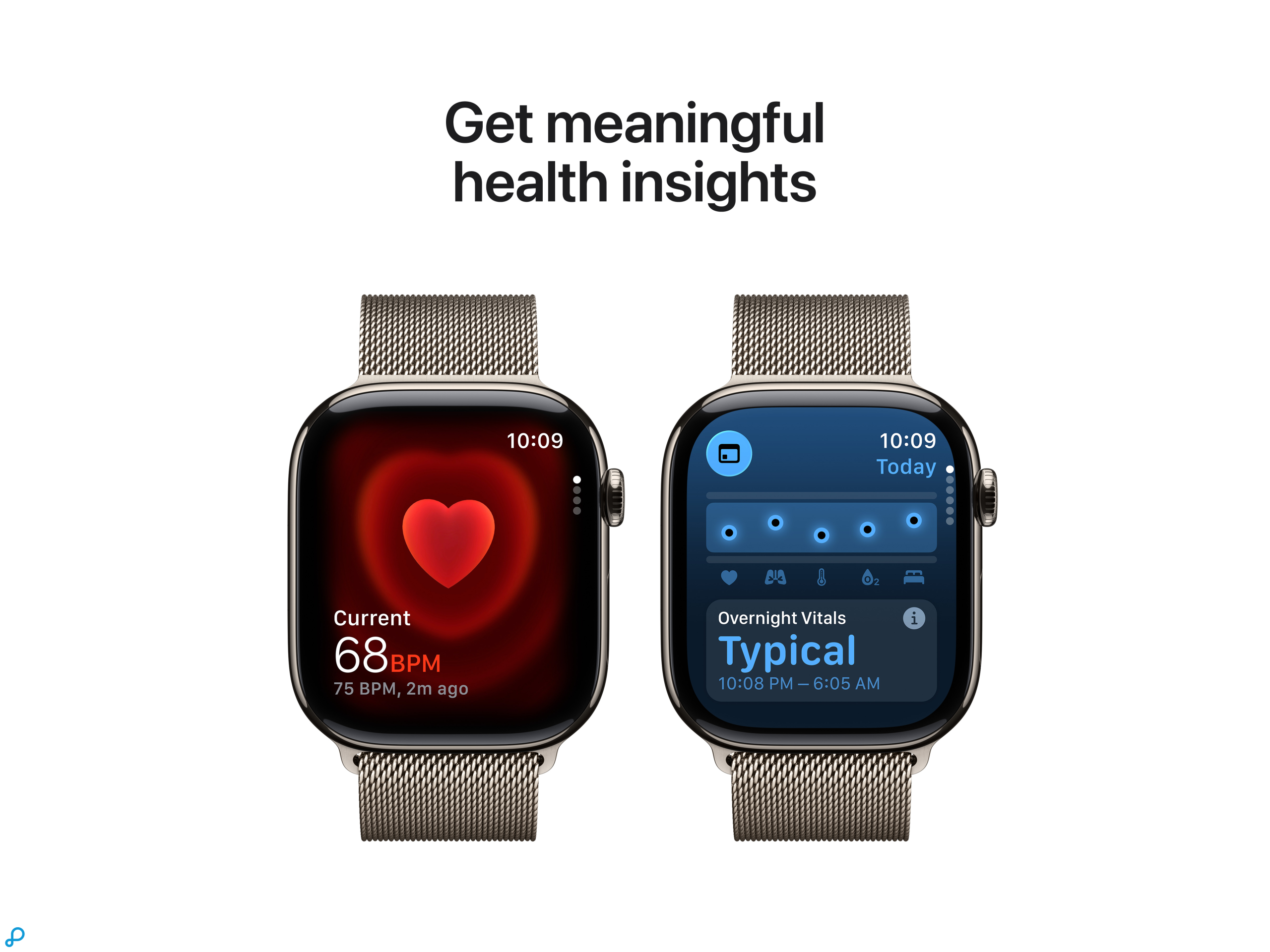 Apple Watch Series 11 GPS + Cellular 46mm Natural Titanium Case with Natural Milanese Loop - M/L-4