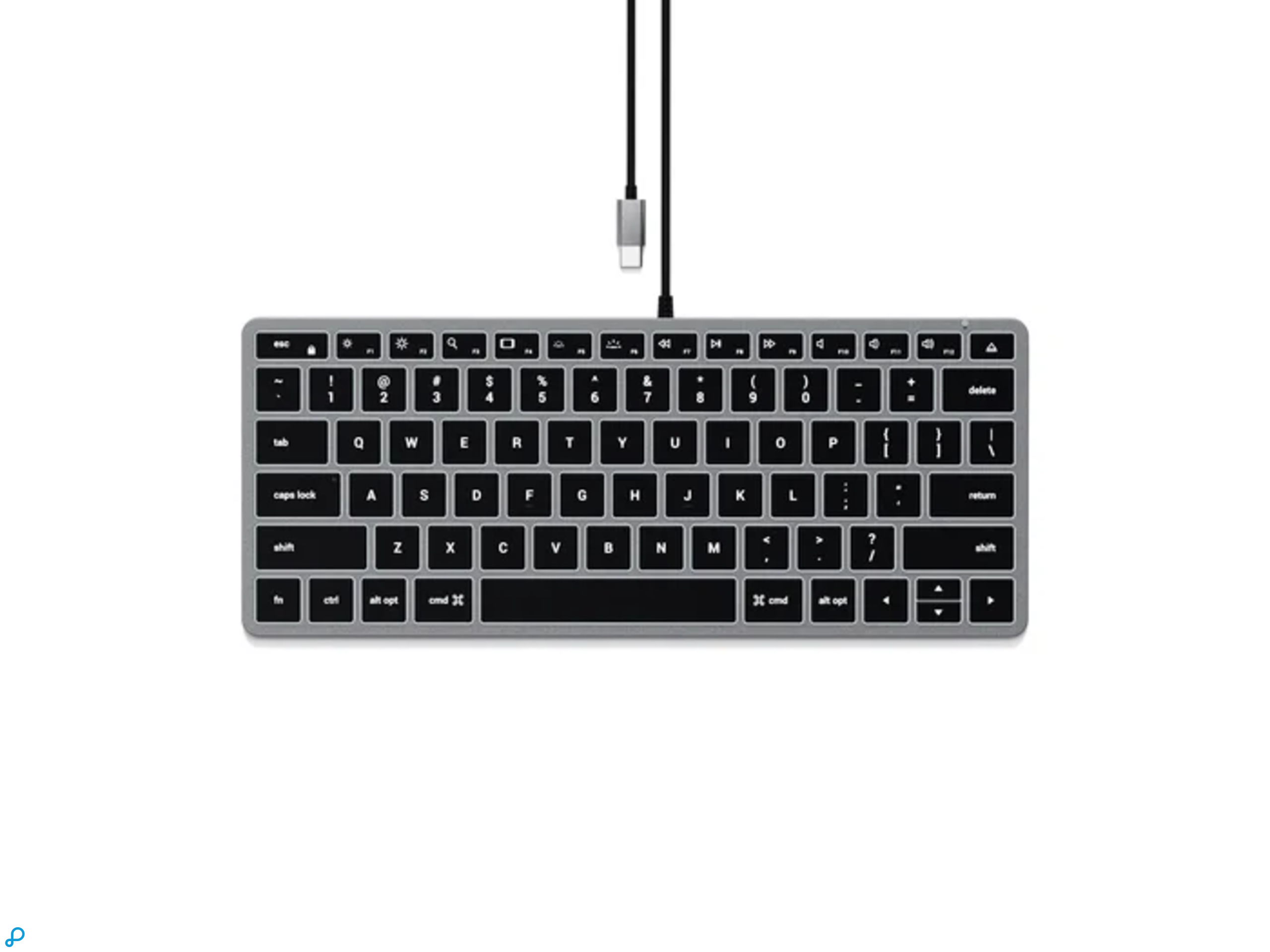Satechi Slim W1 wired keyboard space gray-0
