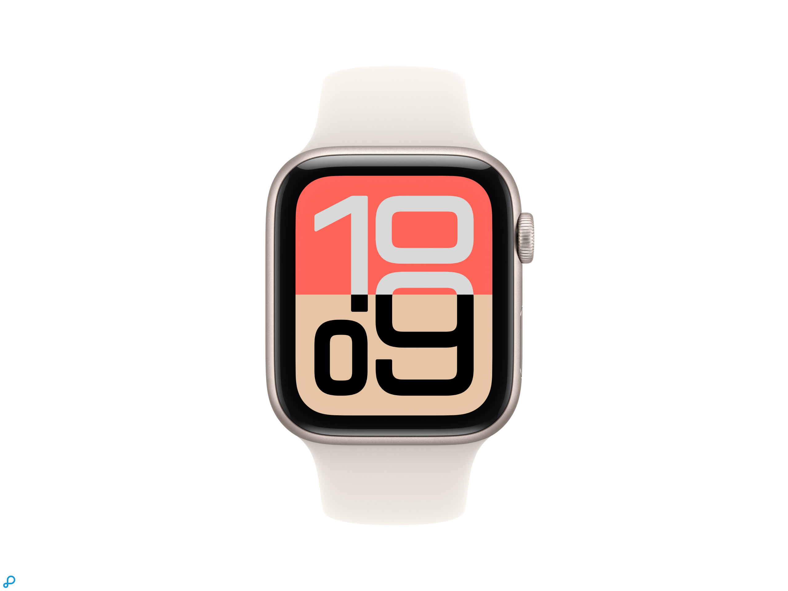 Apple Watch SE 3 GPS 44mm Starlight Aluminium Case with Starlight Sport Band - M/L-1