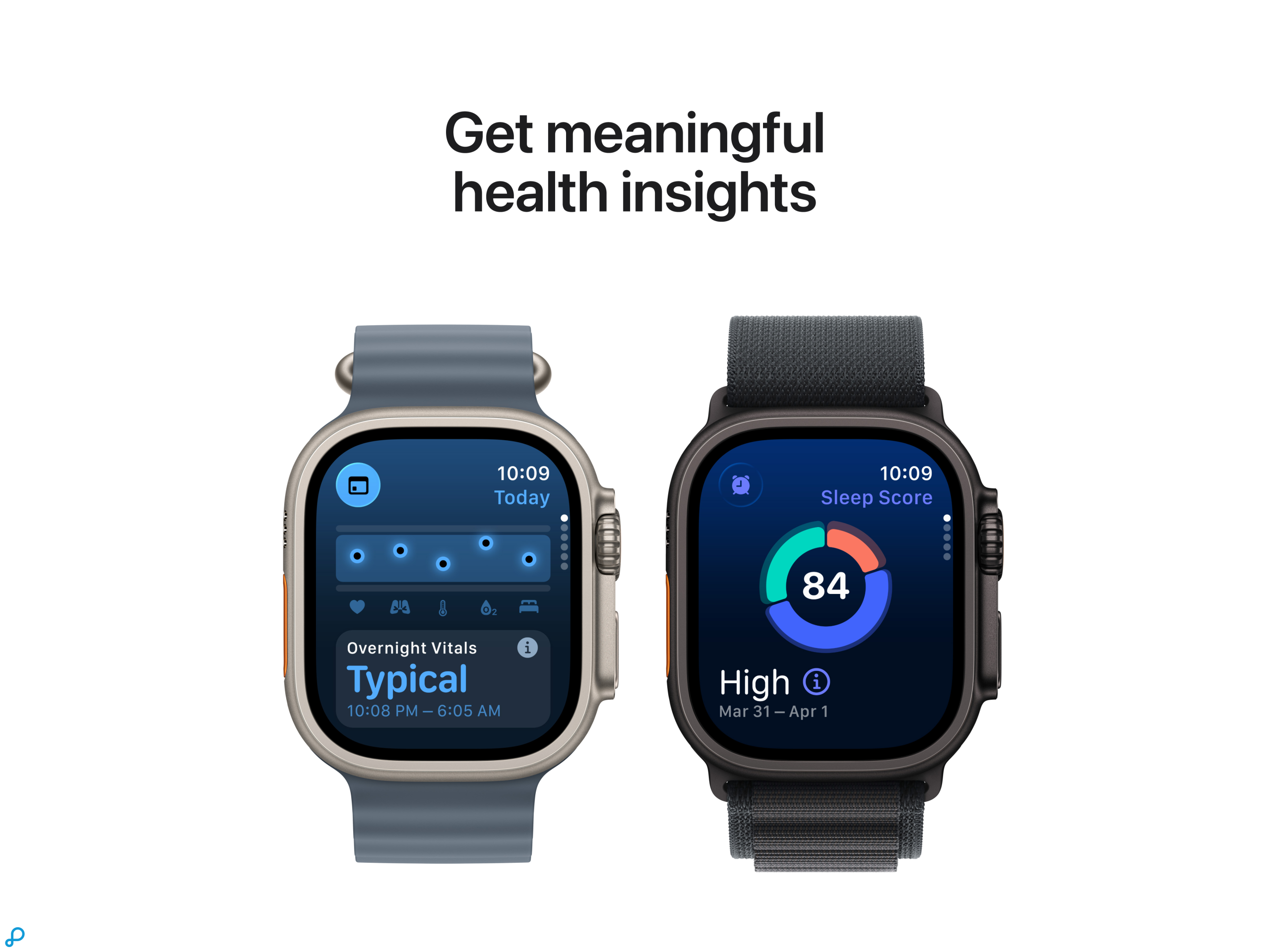 Apple Watch Ultra 3 GPS + Cellular 49mm Natural Titanium Case with Anchor Blue Ocean Band-6