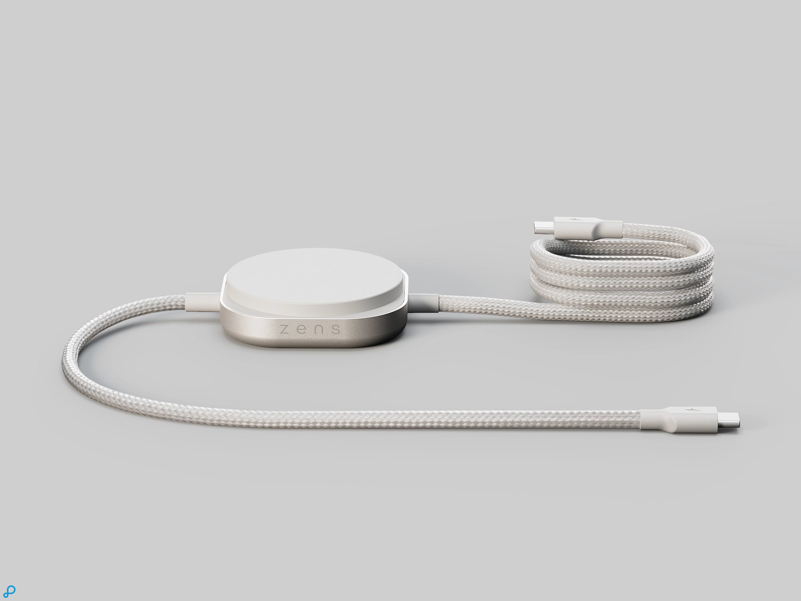 Zens Charging Cable USB C-C Pro 2 White-0