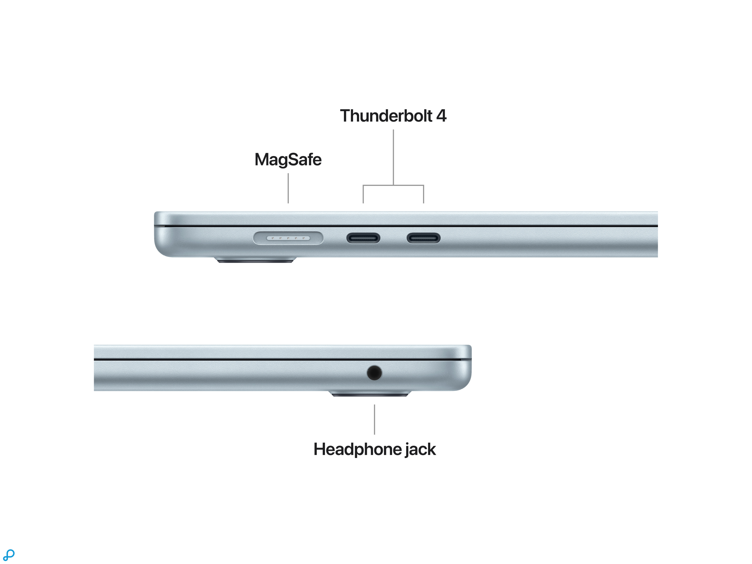 15-inch MacBook Air: Apple M5-chip met 10-core CPU en 10-core GPU, 16 GB, 1 TB SSD - Hemelsblauw-5