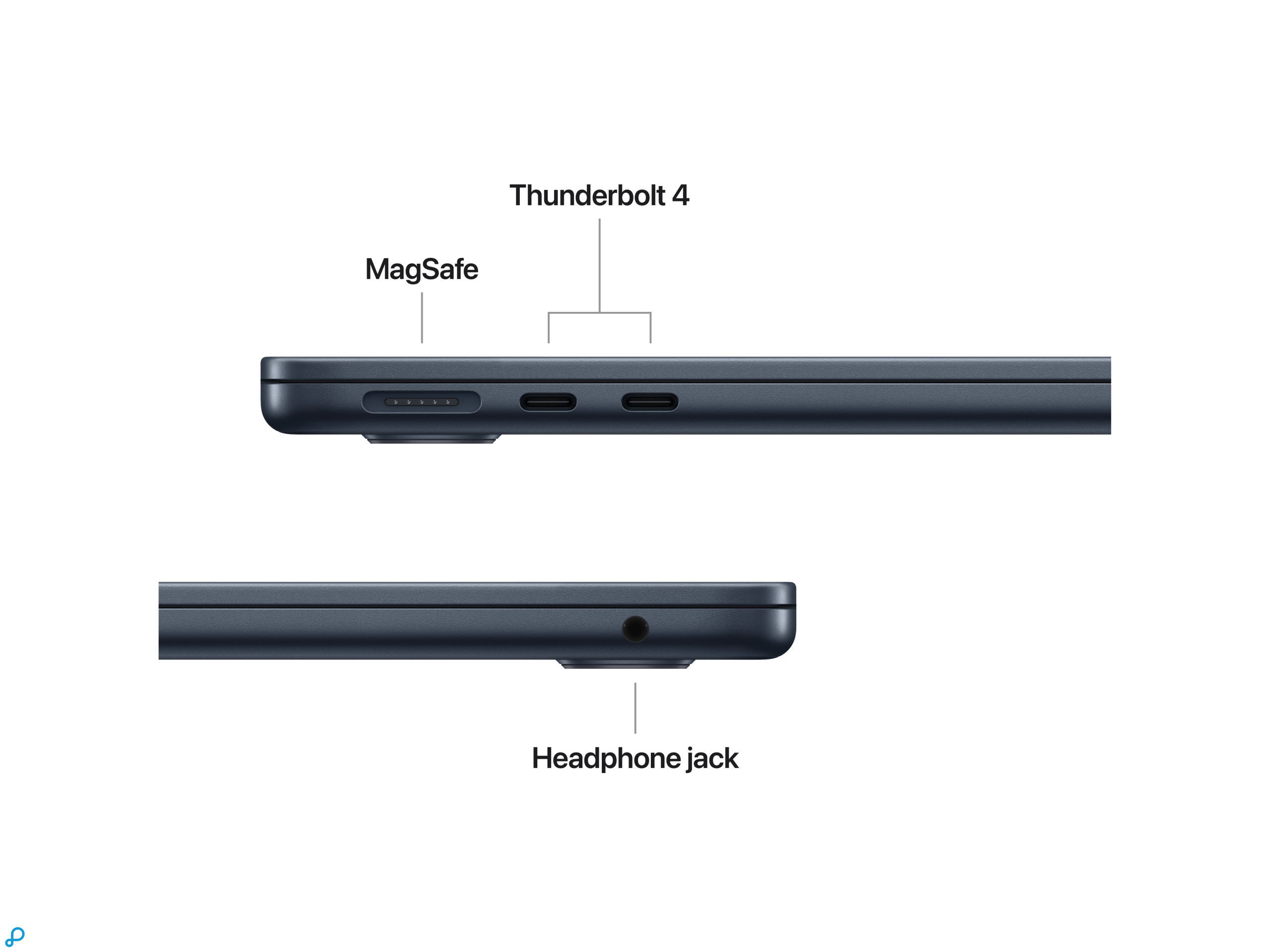 13-inch MacBook Air: Apple M5-chip met 10-core CPU en 8-core GPU, 16 GB, 512 GB SSD - Midnight-5