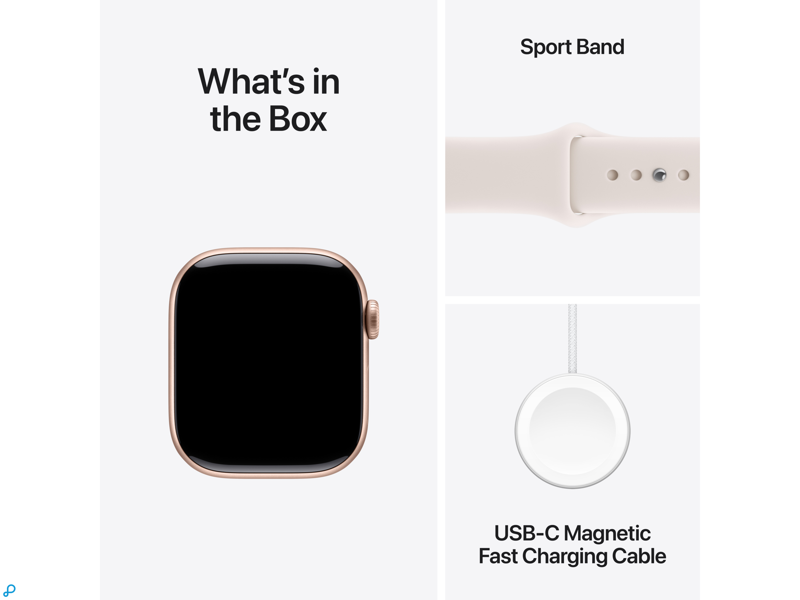 Apple Watch Series 11 GPS 42mm Rose Gold Aluminium Case with Light Blush Sport Band - S/M-7