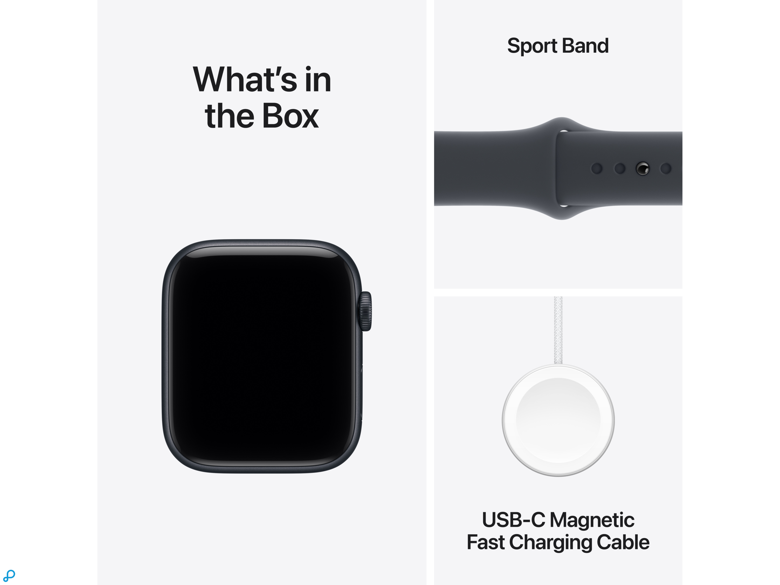 Apple Watch SE 3 GPS 44mm Midnight Aluminium Case with Midnight Sport Band - M/L-7