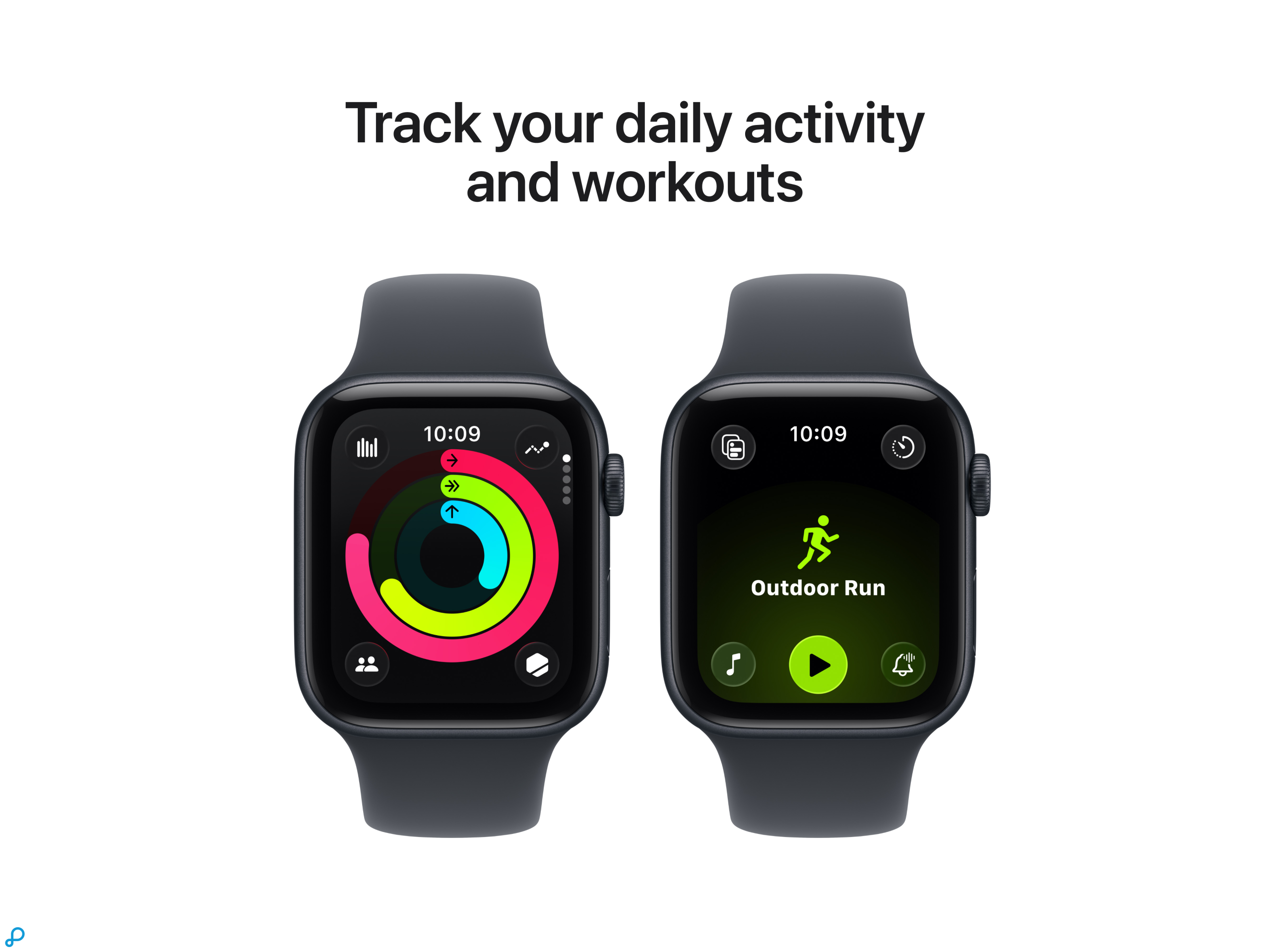 Apple Watch SE 3 GPS + Cellular 44mm Midnight Aluminium Case with Midnight Sport Band - M/L-5