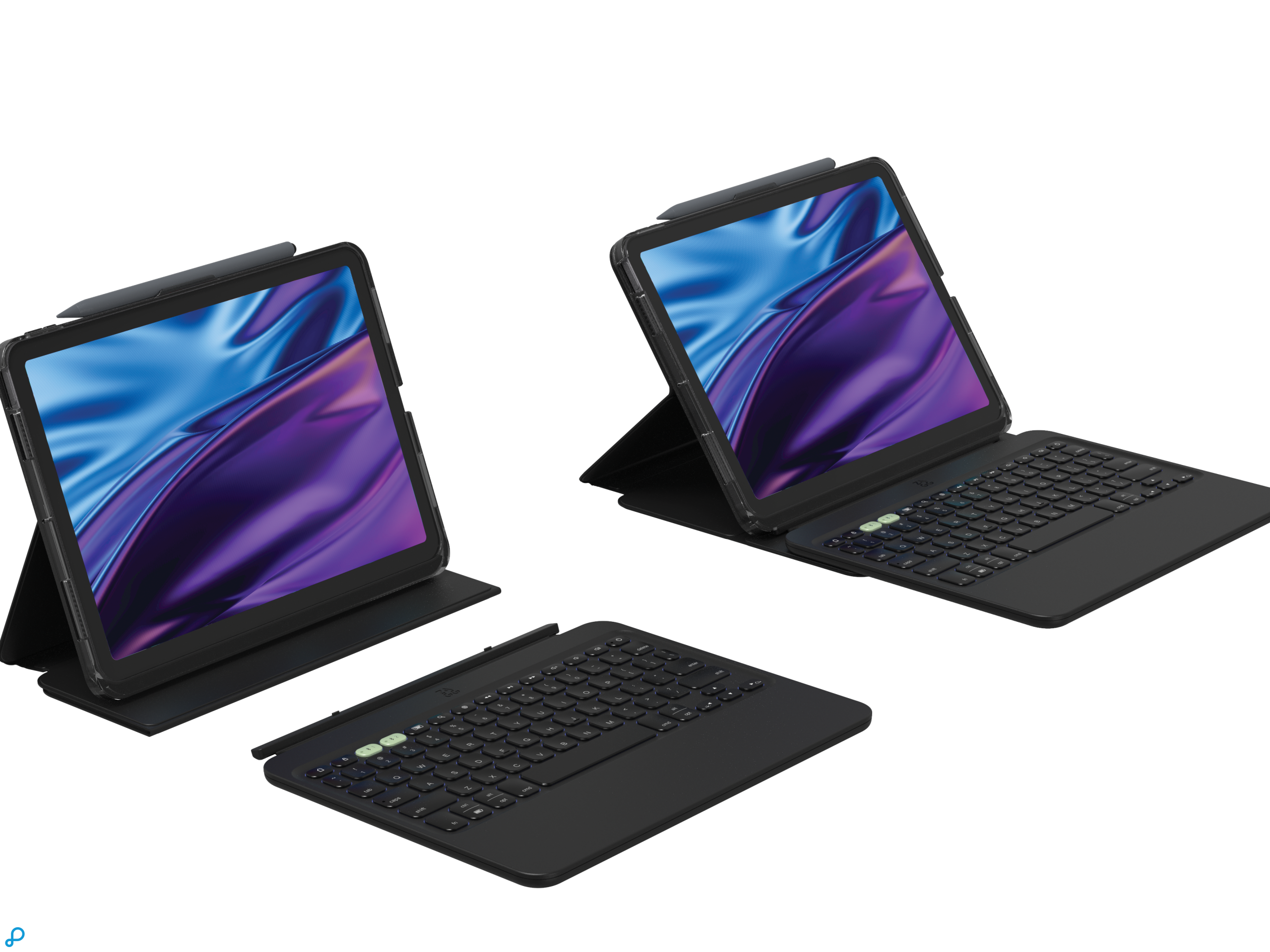 Zagg Pro Keys 2 Keyboard Case Voor iPad Air 11" (M4,M3,M2) Qwerty Zwart -2