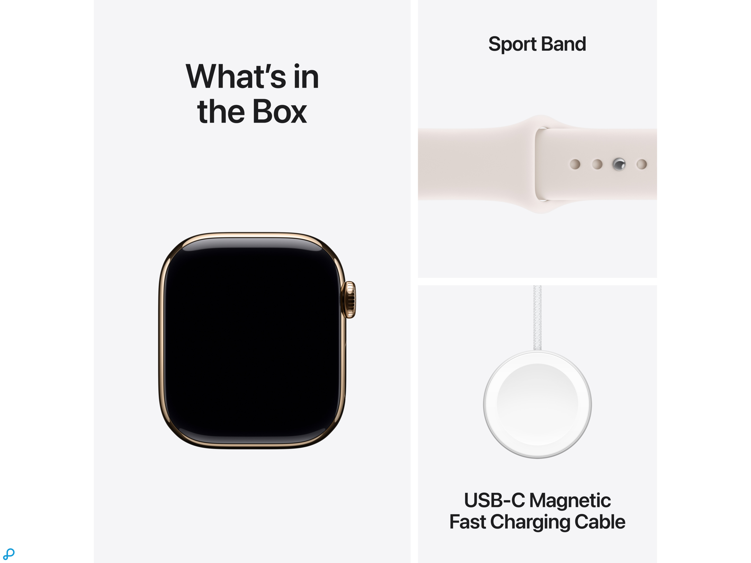 Apple Watch Series 11 GPS + Cellular 42mm Gold Titanium Case with Light Blush Sport Band - M/L-7