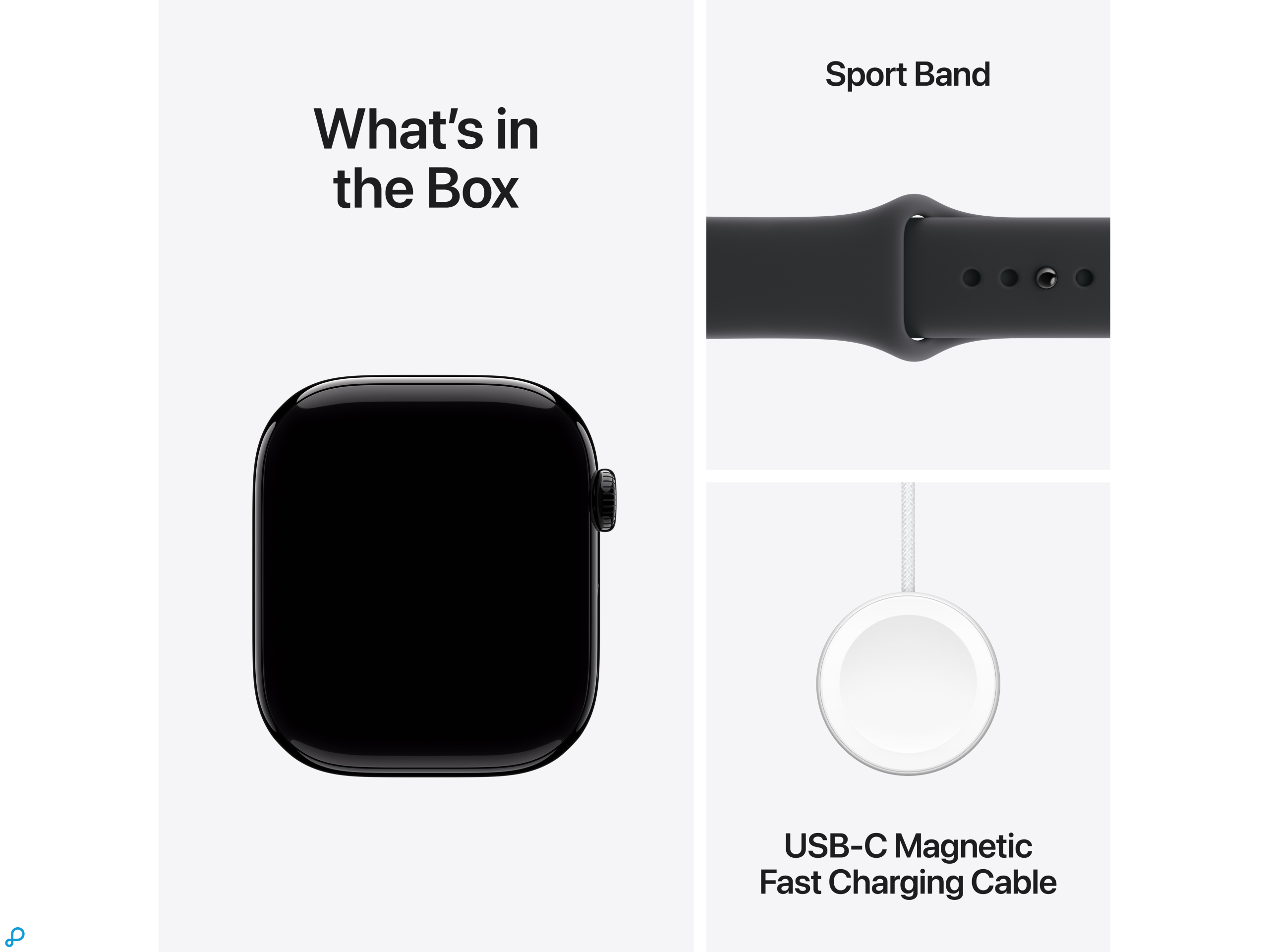 Apple Watch Series 11 GPS + Cellular 46mm Jet Black Aluminium Case with Black Sport Band - S/M-7