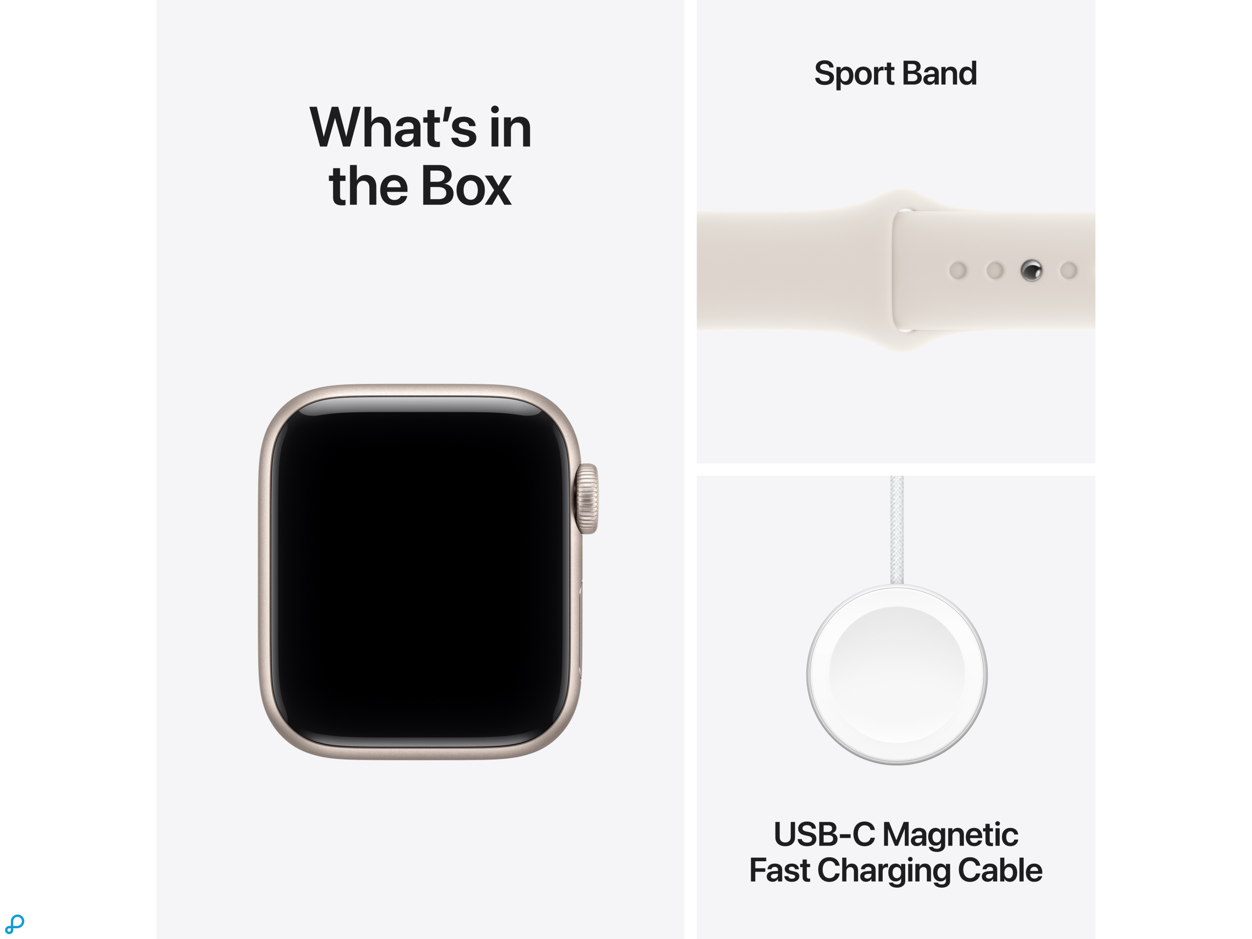 Apple Watch SE 3 GPS + Cellular 40mm Starlight Aluminium Case with Starlight Sport Band - S/M-7