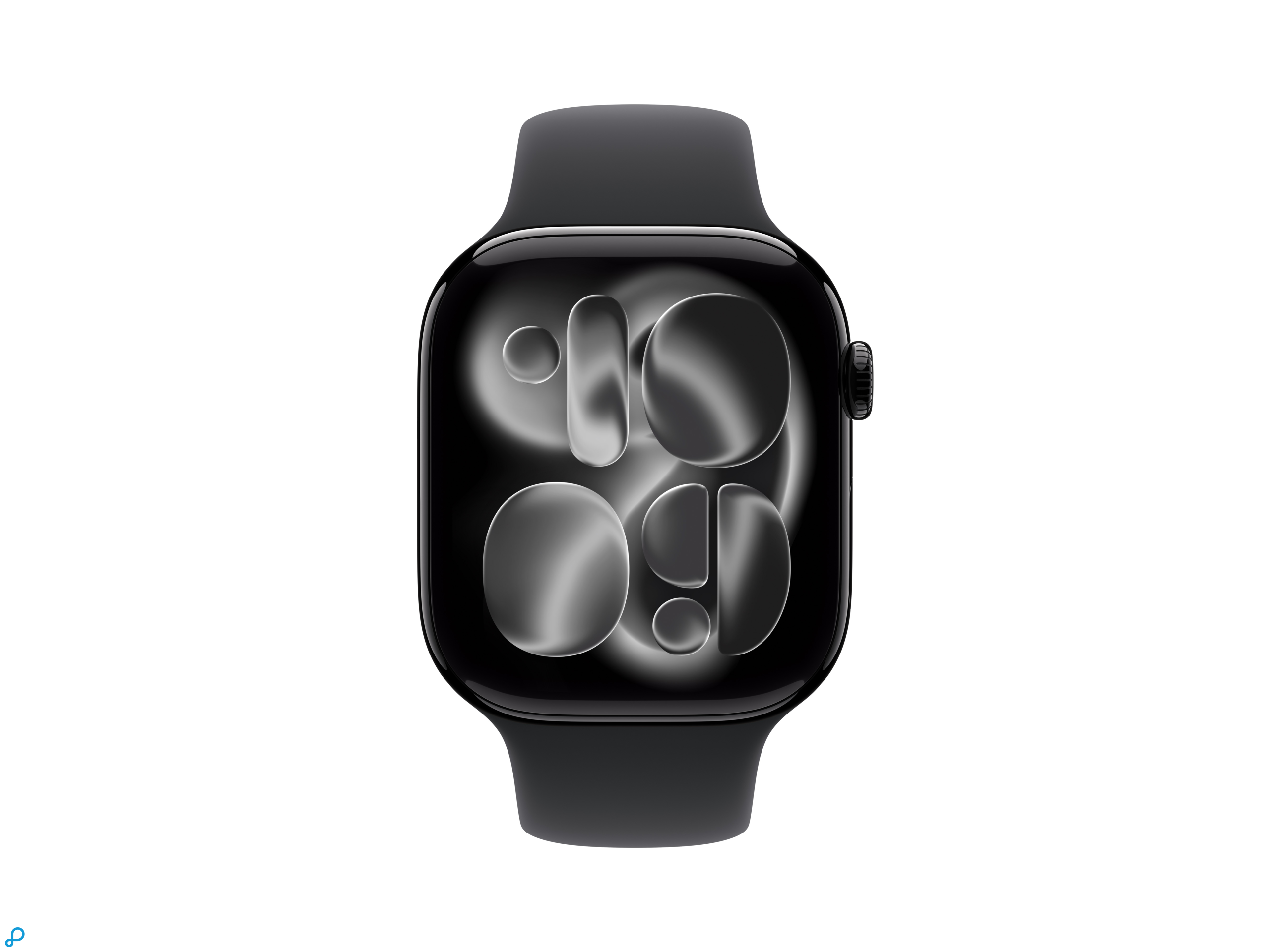 Apple Watch Series 11 GPS 46mm Jet Black Aluminium Case with Black Sport Band - S/M-1