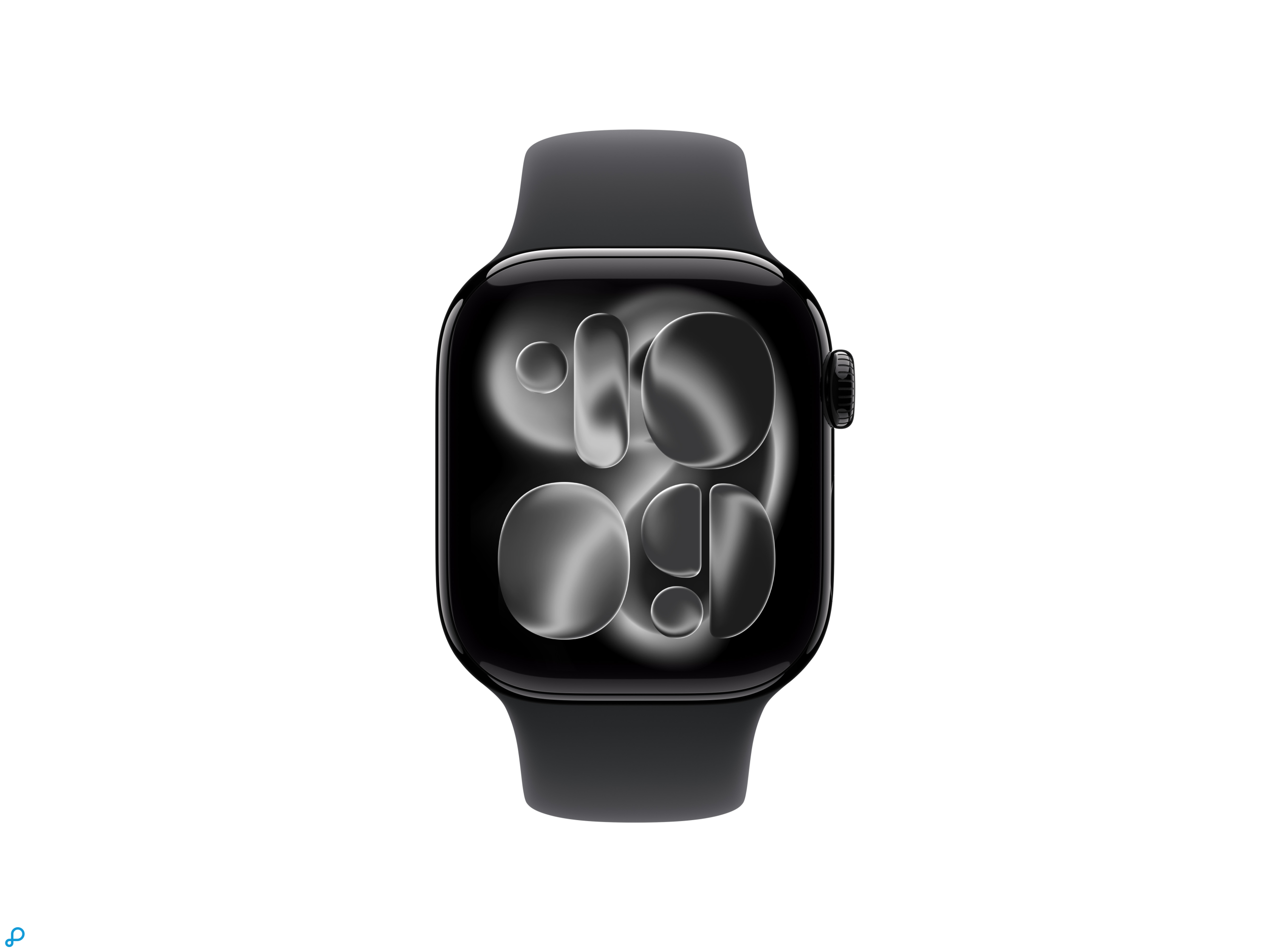 Apple Watch Series 11 GPS 42mm Jet Black Aluminium Case with Black Sport Band - M/L-1