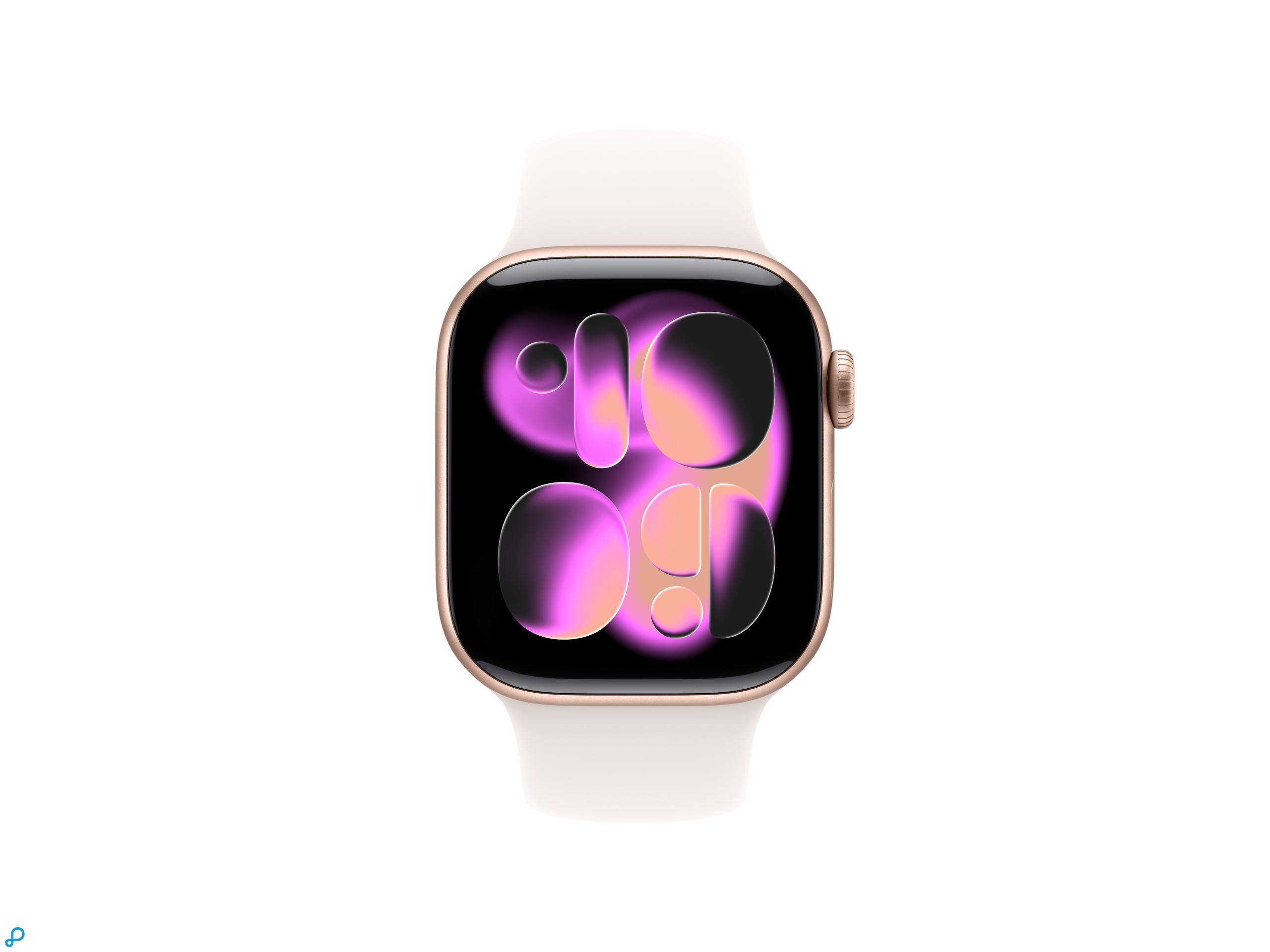 Apple Watch Series 11 GPS 42mm Rose Gold Aluminium Case with Light Blush Sport Band - S/M-1