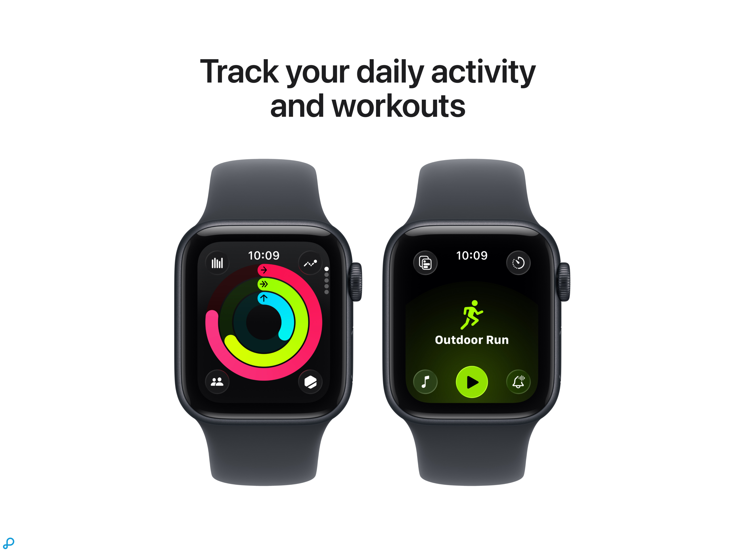 Apple Watch SE 3 GPS 40mm Midnight Aluminium Case with Midnight Sport Band - M/L-5