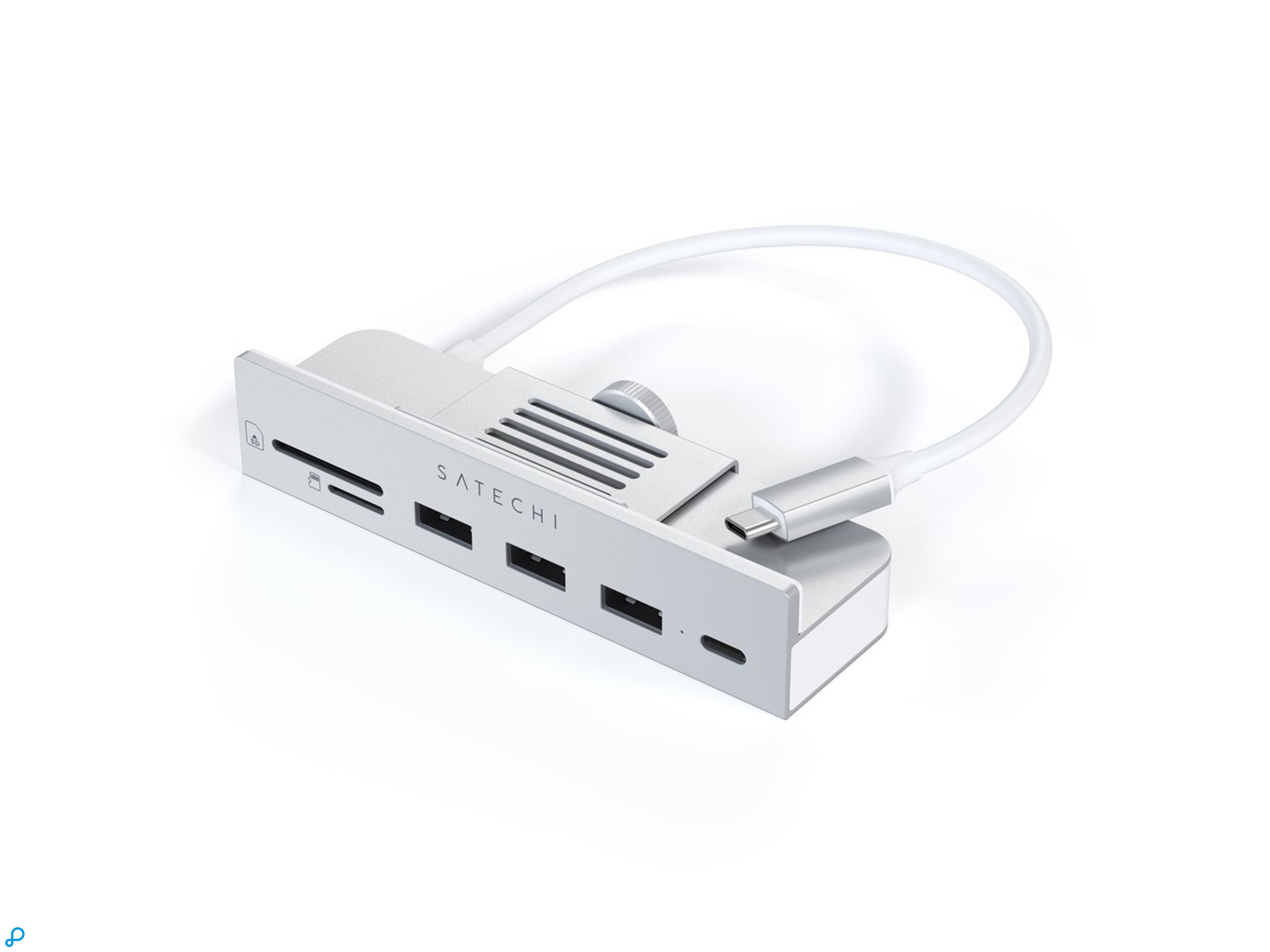 Satechi USB-C Clamp Hub for 24" iMac - Silver-3