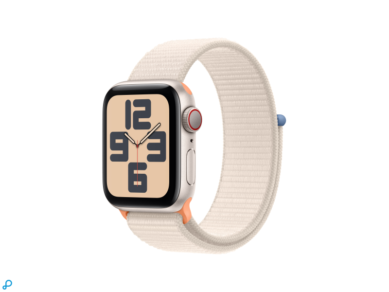 Apple Watch SE GPS + Cellular 40mm Sterrenlicht Aluminium Case met Sterrenlicht Sport Loop
