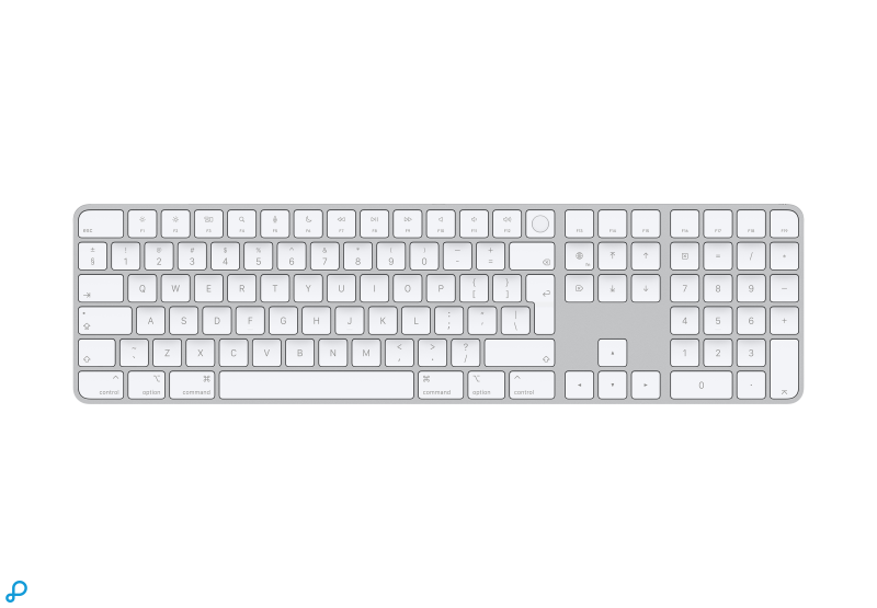 Magic Keyboard with Touch ID and Numeric Keypad for Mac models with Apple  silicon - French - Black Keys - Apple