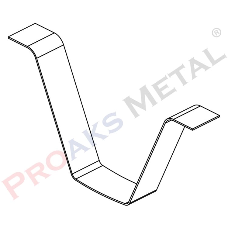 Clip in Pressure Wedge Зажим в прижимном клине, аксессуар для пружинного профиля с краевой печатью