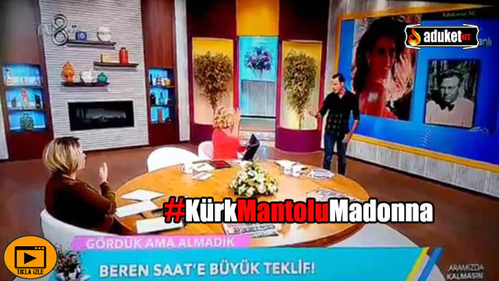 TV8 Kürk Mantolu Madonna gafı izle