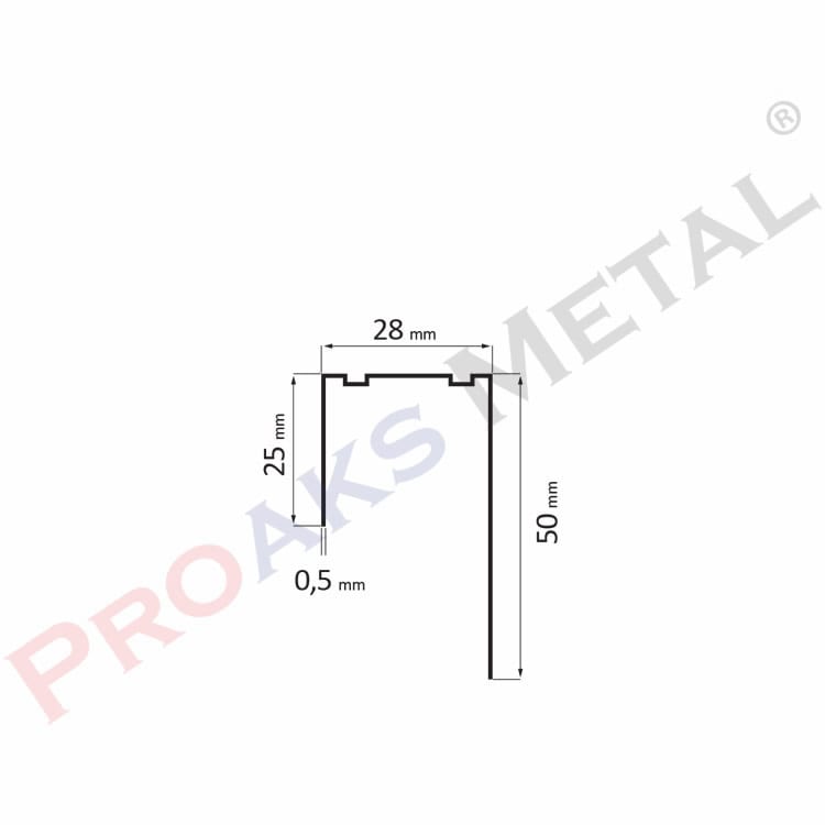 Drywall J Channel Track Galvanized Profile