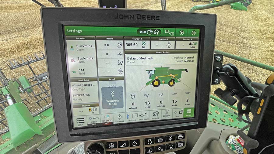 John Deere x9 screen
