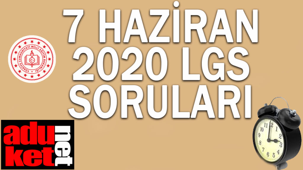 2020 LGS Soruları indir