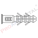 Pro Plastik Dübel 8mm