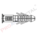Pb Plastik Dübel 8mm