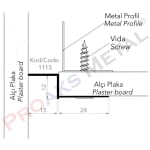 Aluminum Z Profile Long Edge Suspended Ceiling Drawing