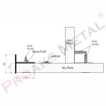 T profili 10x13x15 mm