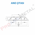Ano Çıtası Çizimi Alçıpan Asma Tavan