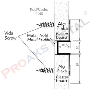 Double Leaf Joint Gap Short Edge 10mm 20mm Suspended Ceiling