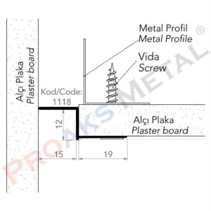 Z Profile Short Edge Aluminum Suspended Ceiling Gypsum Board