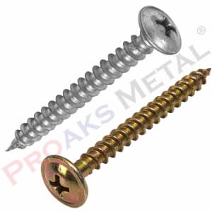Flange Head Self Tapping Screw White and Yellow Colors