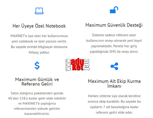 detay maxinet özellikleri