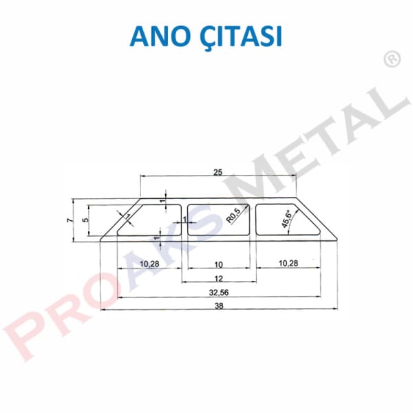 Ano Çıtası Çizimi Alçıpan Asma Tavan